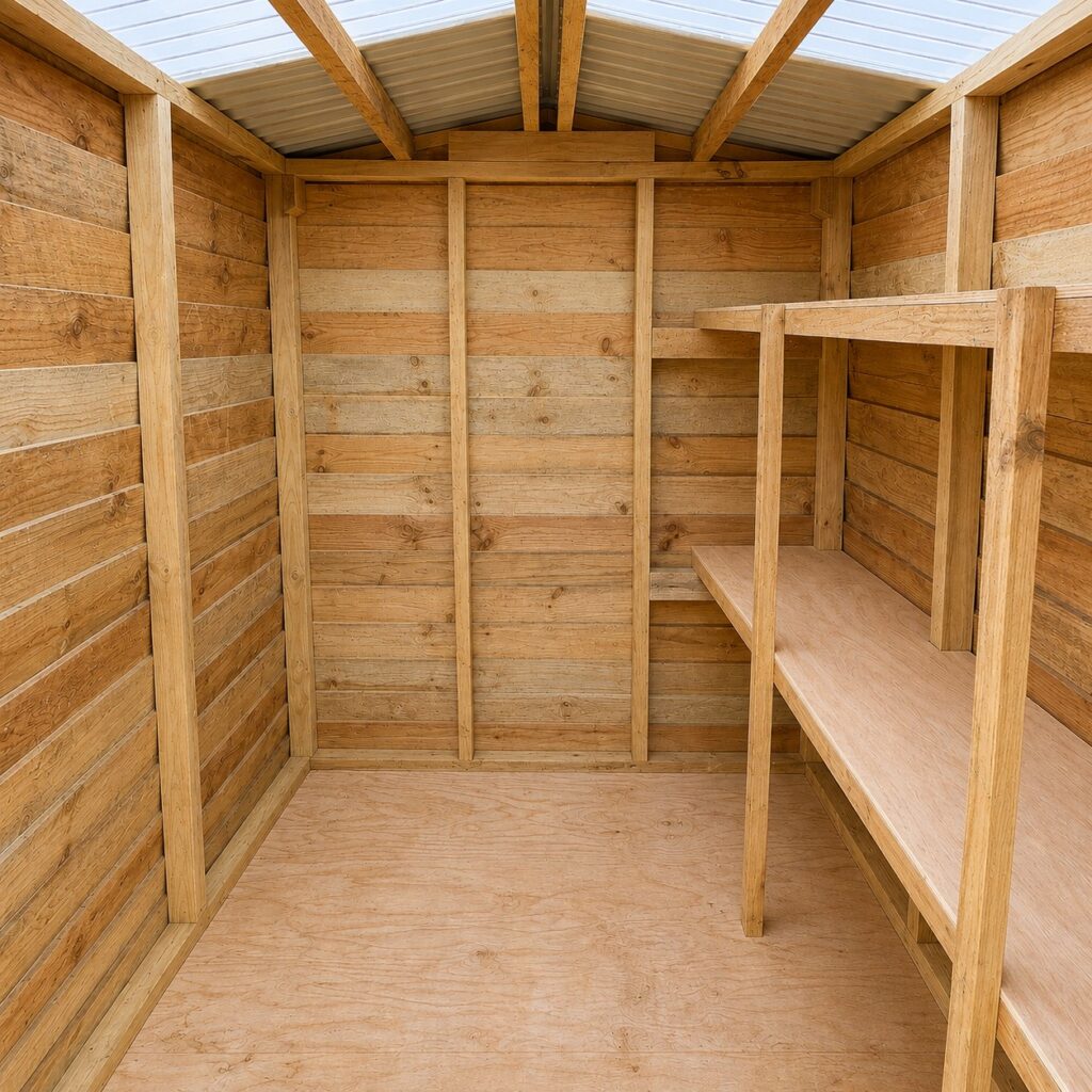Rustik Shed Inside View 753